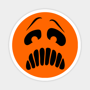 Ghostly Jack-o-Lantern Face Magnet